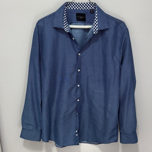calabrum Other - LAST CHANCE!! 3/$15 Calabrum London Navy Checkered Men's Shirt